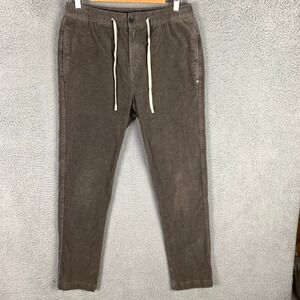 Vuori Optimist Pants Mens Medium M Corduroy Drawstring Casual‎ Comfort Brown